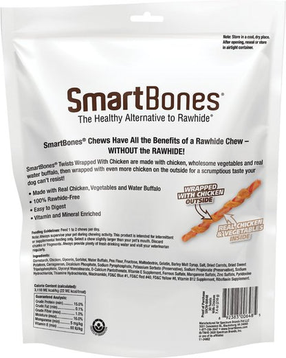 SmartBones Twists Wrapped Chicken Dog Treats, 30 count