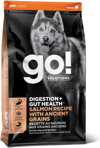 Go! Solutions Digestion + Gut Health Salmon Recipe with Ancient Grains for Dogs