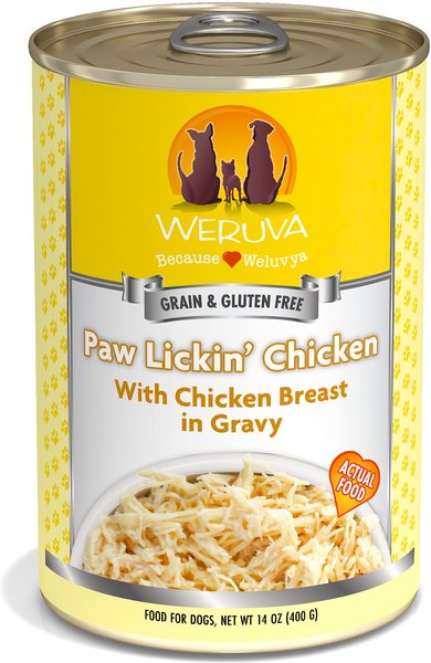 Weruva Paw Lickin' Chicken in Gravy Grain-Free Canned Dog Food