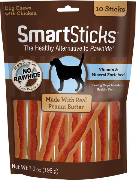 SmartBones SmartSticks Peanut Butter Dog Treats