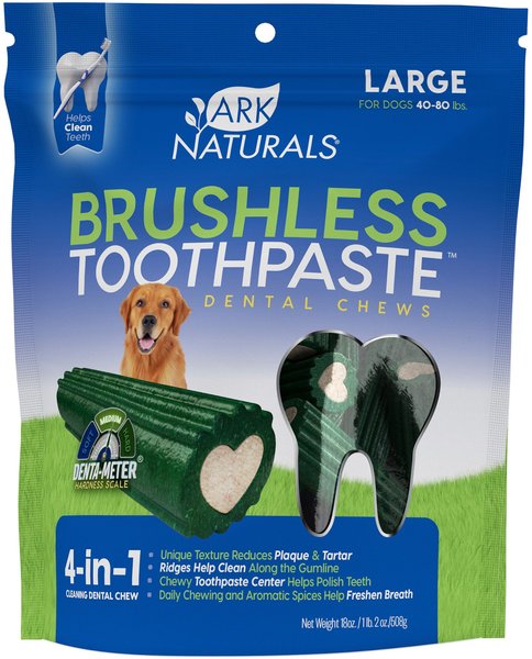 Ark Naturals Brushless Toothpaste Large Dental Dog Treat