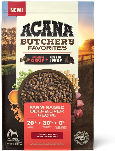 ACANA Butcher’s Favorites Grain-Free Farm-Raised Beef & Liver Recipe Dry Dog Food