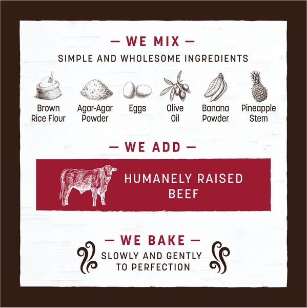 Earth Animal No-Hide Strips Thin Natural Rawhide Alternative Beef Recipe Chew Dog Treat, 1 count