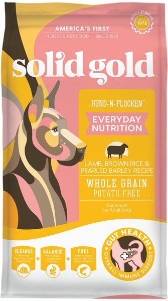 Solid Gold Hund-n-Flocken Lamb, Brown Rice & Pearled Barley Recipe Whole Grain Adult Dry Dog Food