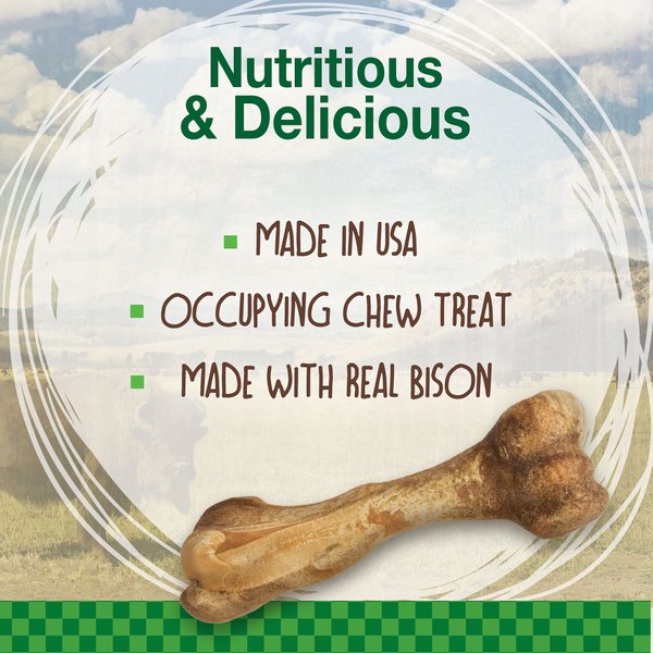 Nylabone Healthy Edibles WILD Natural Long Lasting Bison Dog Chew Treat