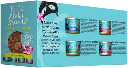 Bundle: Tiki Cat Aloha Friends Variety Pack + King Kamehameha Grill Variety Pack Canned Cat Food