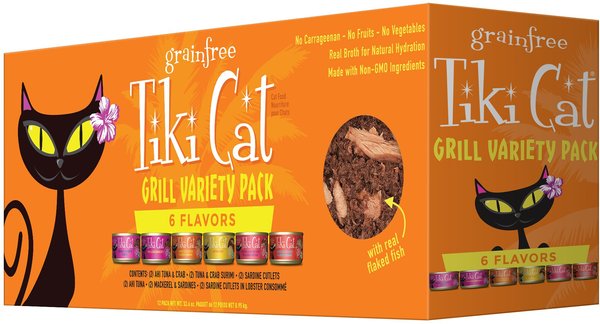 Bundle: Tiki Cat Aloha Friends Variety Pack + King Kamehameha Grill Variety Pack Canned Cat Food