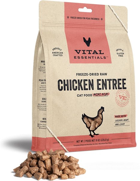 Bundle: Branded Pack - Vital Essentials Minnows Treats, Chicken Freeze-Dried Food, Rabbit Patties Cat Food