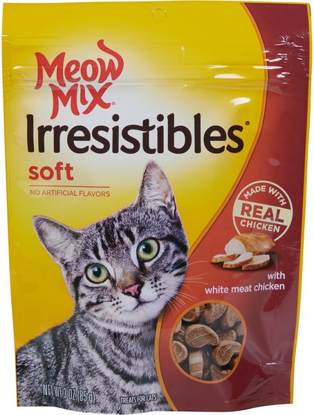 Meow Mix Irresistibles White Meat Chicken Soft & Chewy Cat Treats